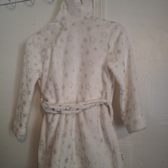 Cat & Jack White Hooded Robe - Picture 2 of 4